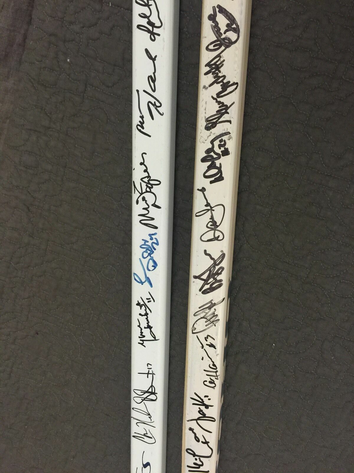 2003 Heritage Classic Edmonton Oilers Montreal Authentic Autographed Sticks