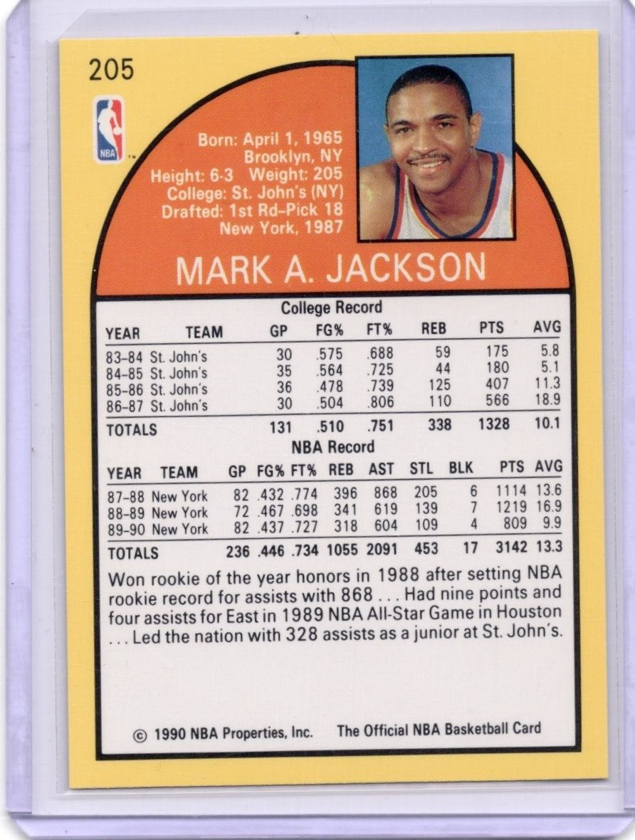 1990 NBA Hoops Mark Jackson Knicks Menendez Brothers Courtside #205