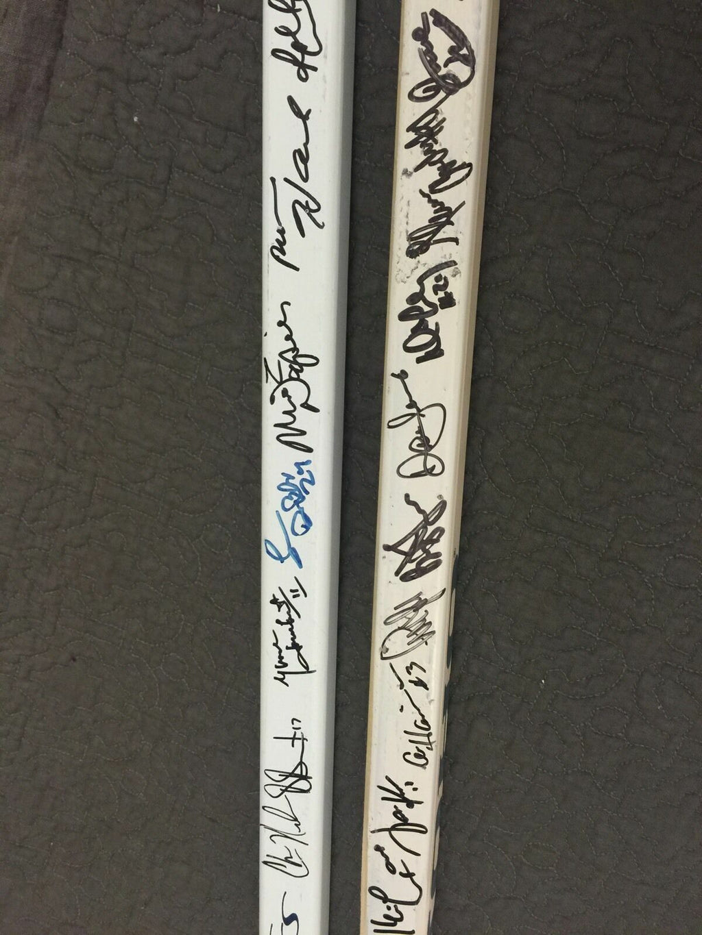 2003 Heritage Classic Edmonton Oilers Montreal Authentic Autographed Sticks