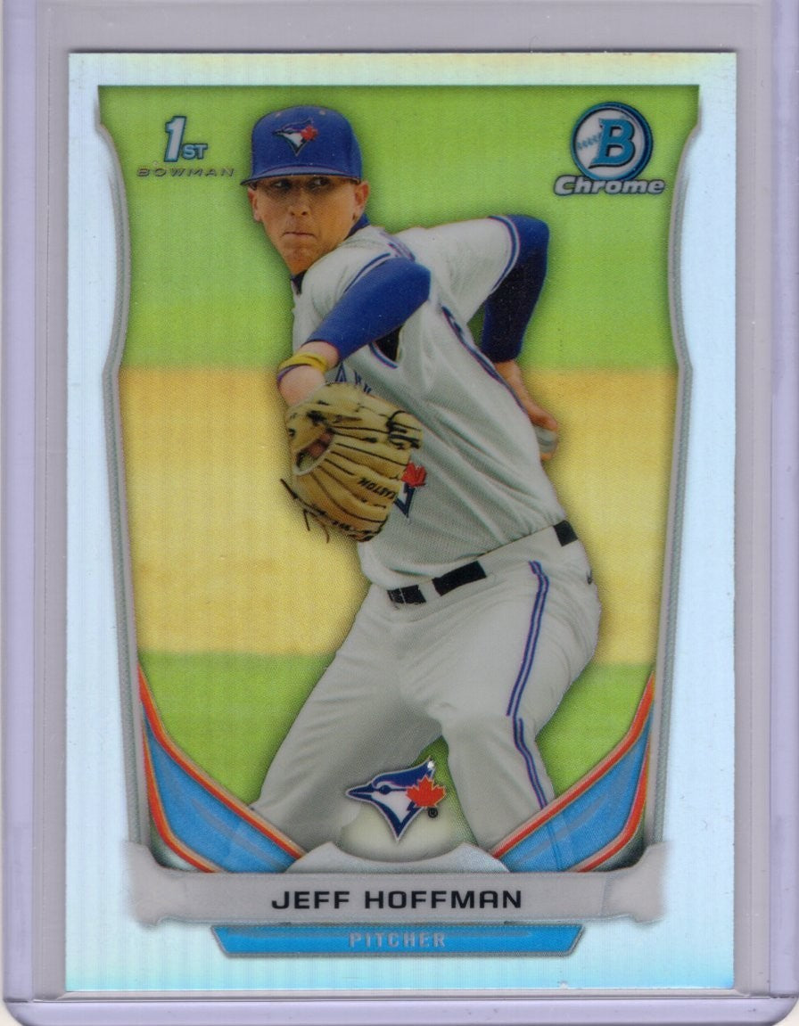 2014 Bowman Chrome Draft REFRACTOR Jeff Hoffman Rookie Card RC #CDP6 BLUE JAYS