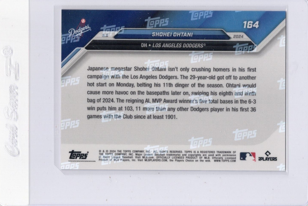 #164 Shohei Ohtani Los Angeles Dodgers 2024 Topps Now