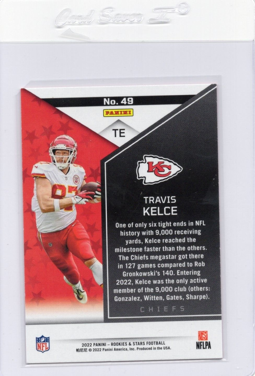 2022 Rookies & Stars Travis Kelce RED #49 Kansas City Chiefs