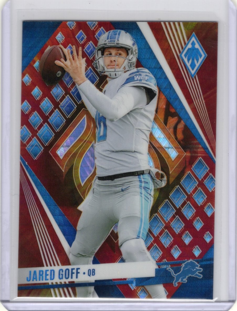 2023 Panini Phoenix Fire Burst #27 Jared Goff Lions 244/340