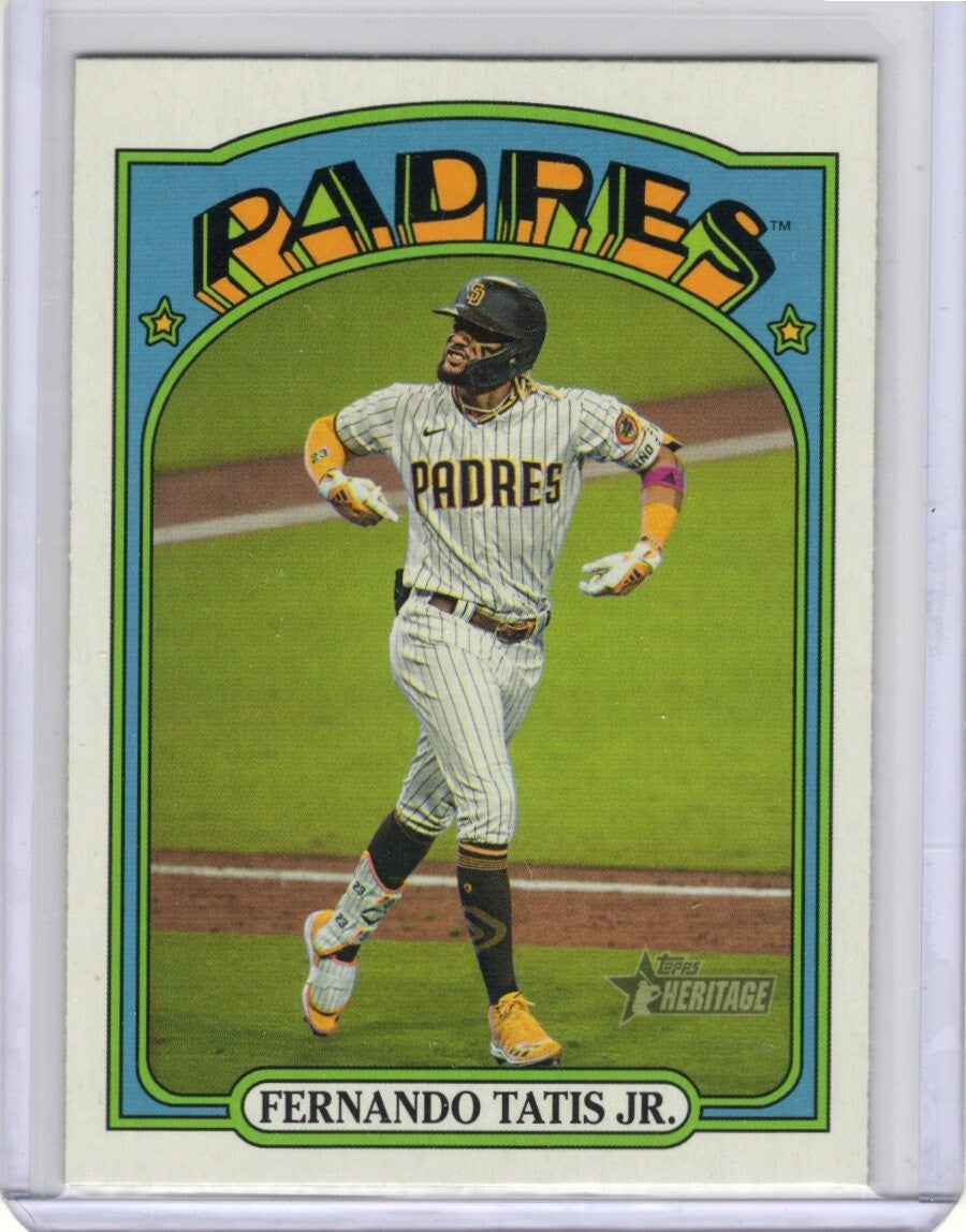 2021 Topps Heritage Action Variations #137 Fernando Tatis Jr. Hobby Exclusive