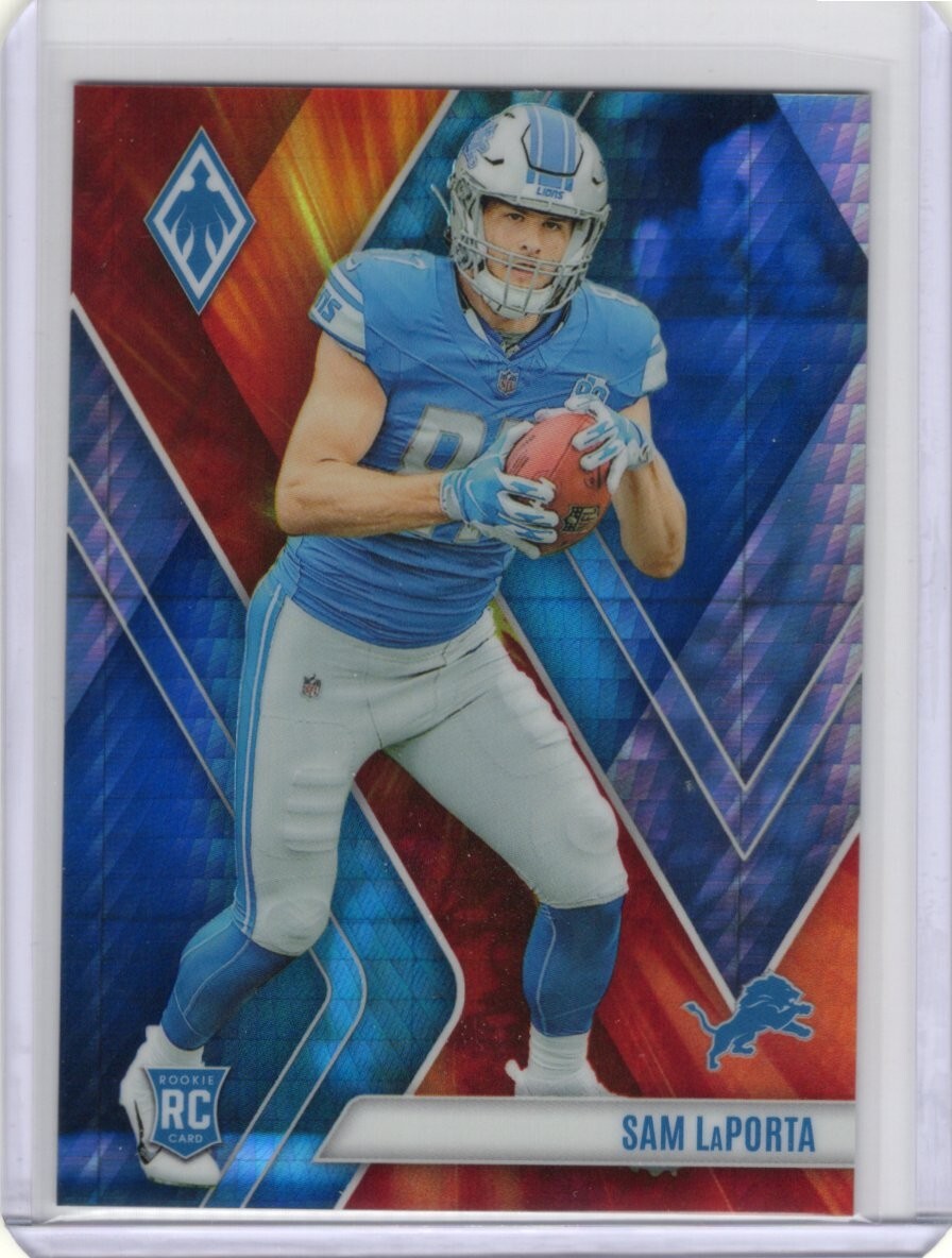 2023 Panini Phoenix Fire Burst #115 RC Sam Laporta Lions 166/340