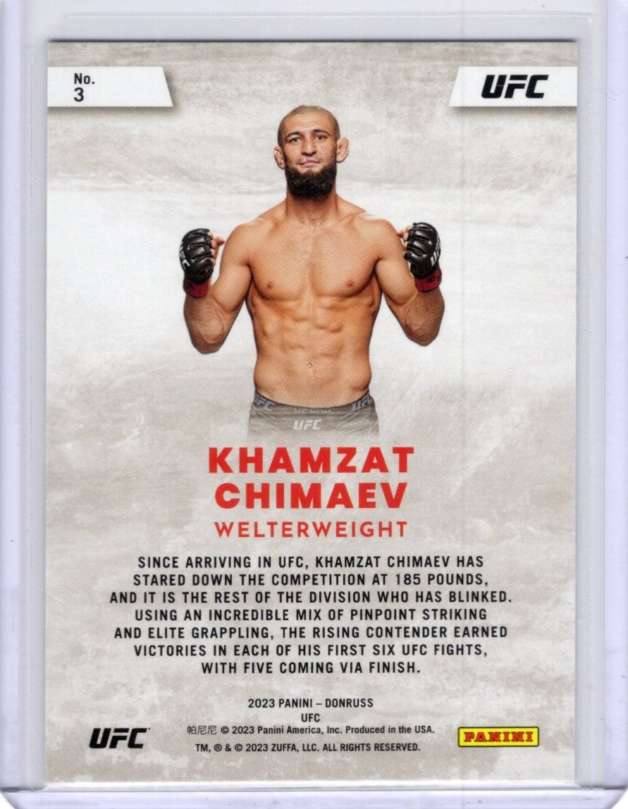 2023 Donruss UFC - Stare Masters #3 Khamzat Chimaev