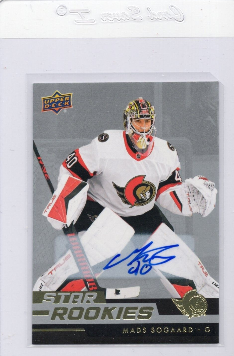 2022-23 Upper Deck Star Rookies #17 Mads Sogaard RC Autograph