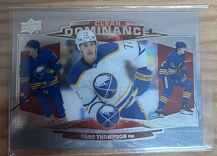 2022-23 Upper Deck Extended Series Clear Dominance Tage Thompson #CD3