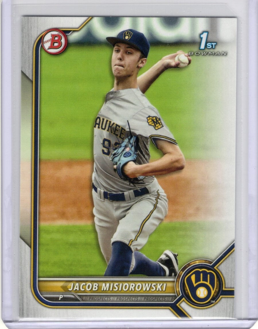 2022 Bowman Draft #BD-132 Jacob Misiorowski Bowman 1st - Milwaukee Brewers 