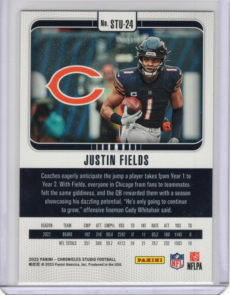 2022 Panini Chronicles - Studio Justin Fields #STU-24 Pink 024/199