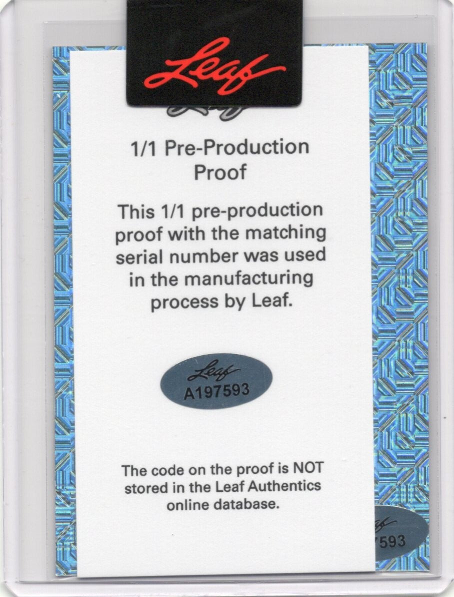 2023 Leaf Eclectic Stetson Bennett Valiant Effort Rookie Proof 1/1