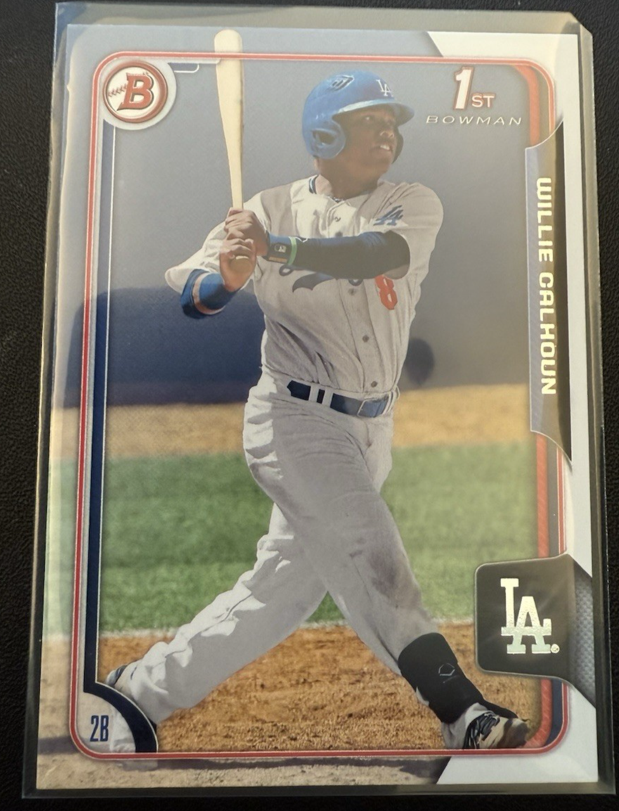 2015 BOWMAN DRAFT 1ST PAPER CARD WILLIE CALHOUN #185