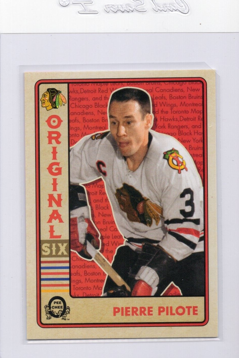 2018-19 O-Pee-Chee OPC Original Six Hockey Walmart, Pierre Pilote #6