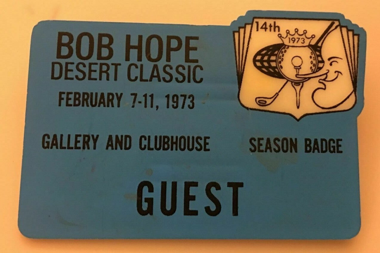 1973 Bob Hope Desert Classic Badge