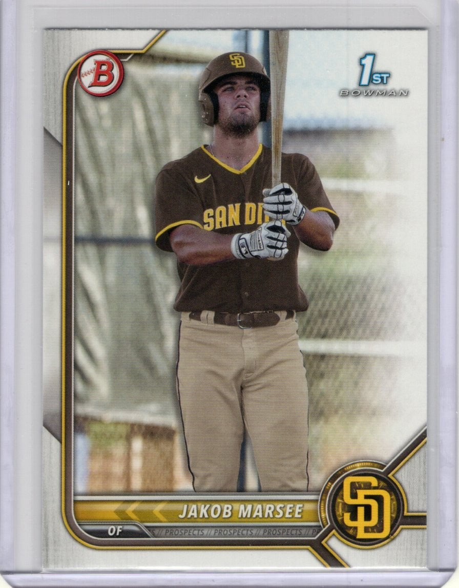 2022 Bowman Draft 1st Edition Jakob Marsee BD-73 1st | San Diego Padres