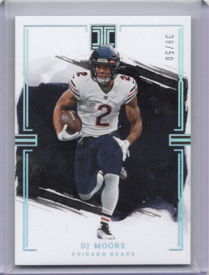 2023 Panini Impeccable Chicago Bears D.J. DJ Moore #18 #45/50