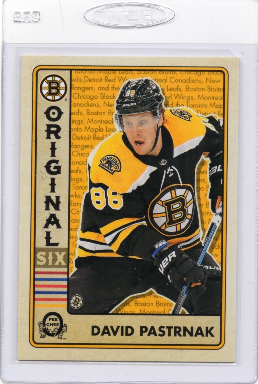 2018-19 O-Pee-Chee OPC Original Six Hockey Walmart, David Pastrnak #15