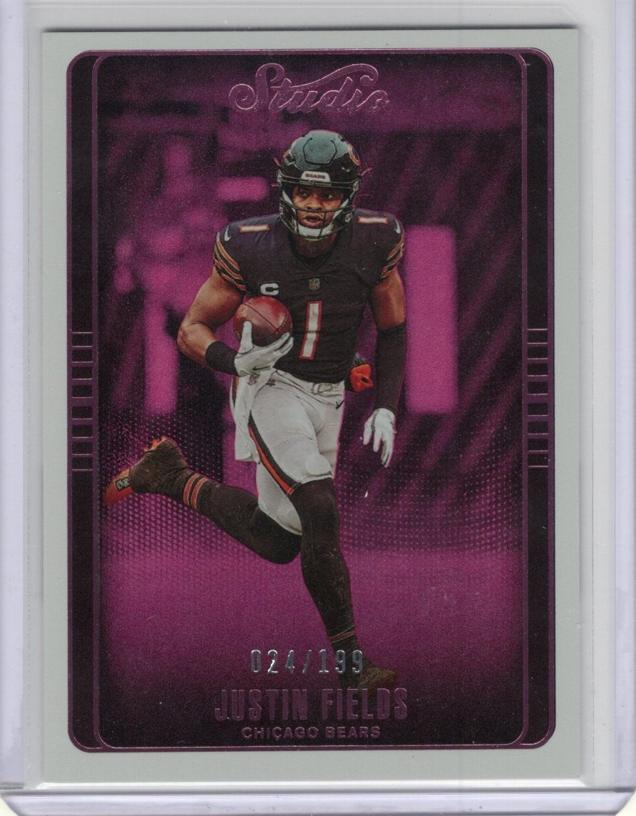 2022 Panini Chronicles - Studio Justin Fields #STU-24 Pink 024/199