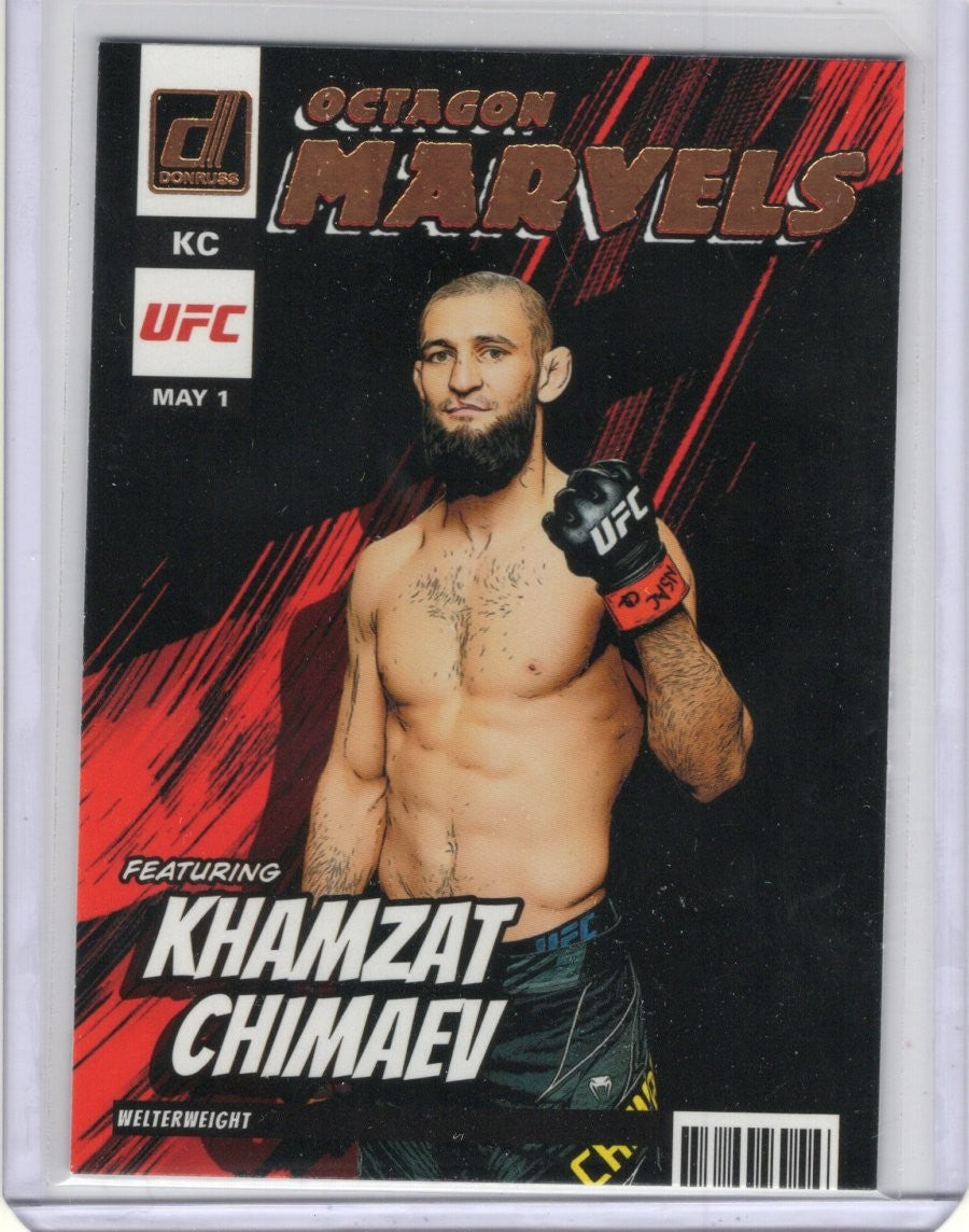 2023 Donruss UFC KHAMZAT CHIMAEV Octagon Marvels Base Bronze #7