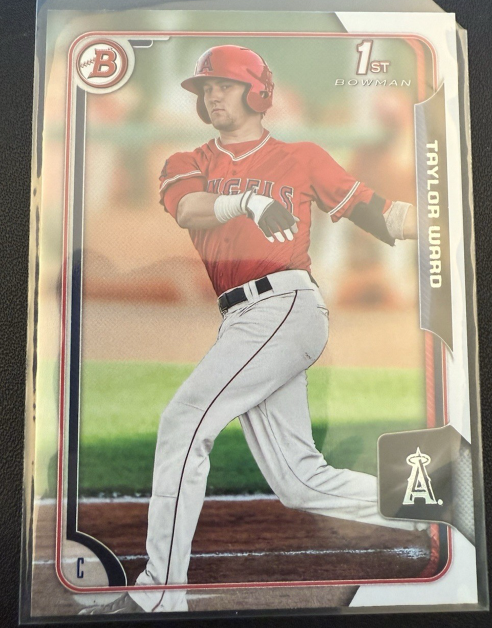 2015 BOWMAN DRAFT 1ST PAPER CARD LOS ANGELES ANGELS TAYLOR WARD #130