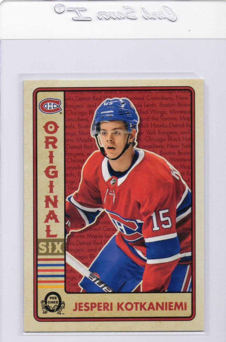 2018-19 O-Pee-Chee OPC Original Six Hockey Walmart, Jesperi Kotkaniemi #11