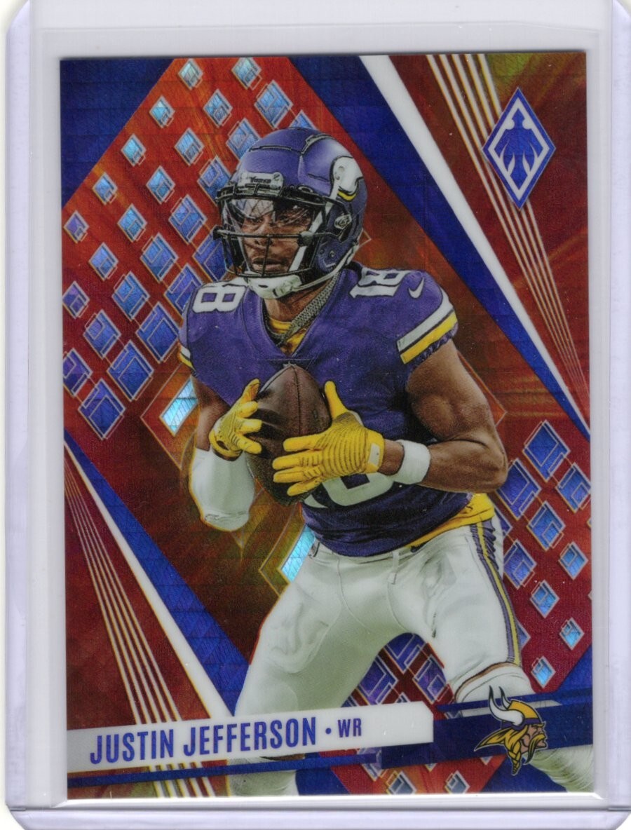 2023 Panini Phoenix Fire Burst #66 SP Justin Jefferson 096/340