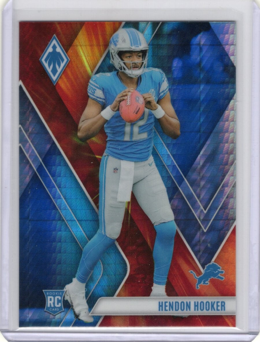 2023 Panini Phoenix Fire Burst #119 Hendon Hooker RC Lions 017/340