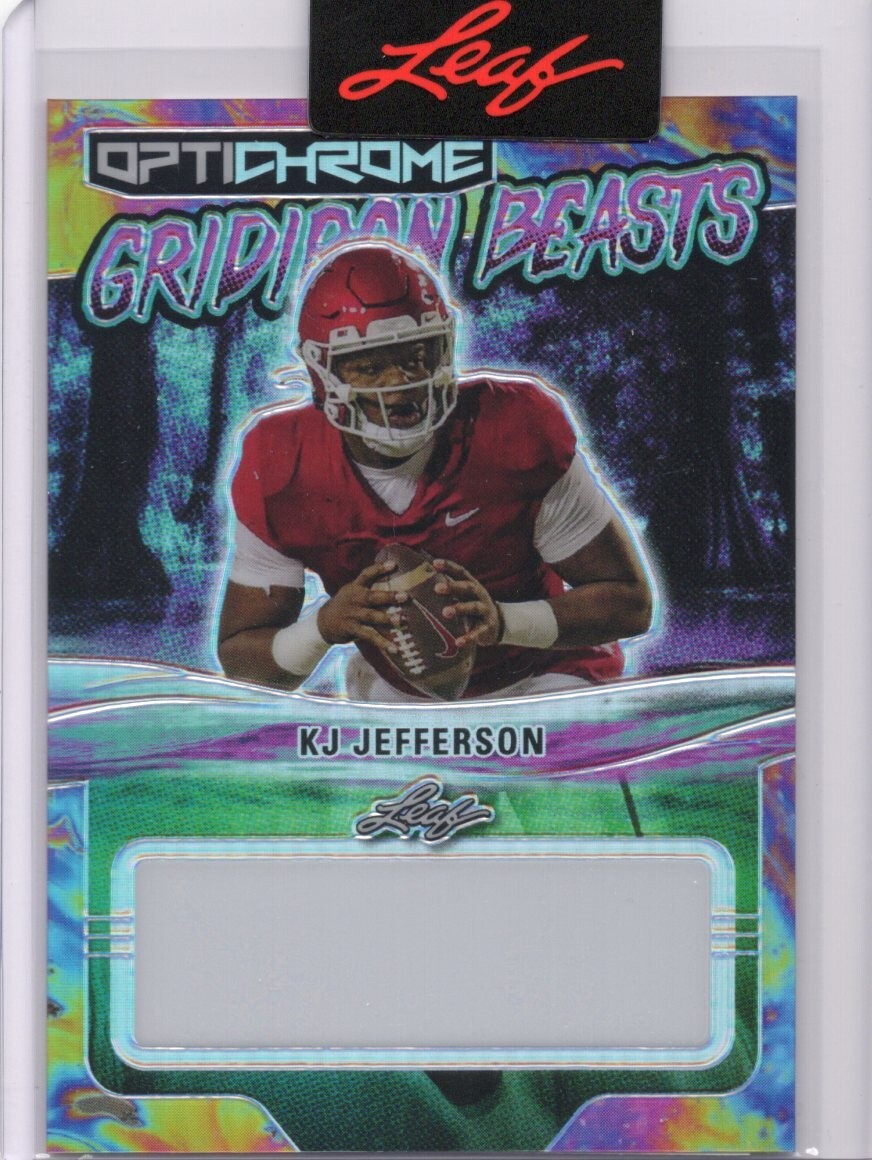 2023 Leaf Eclectic KJ Jefferson Gridiron Beasts Pre Production Proof 1/1