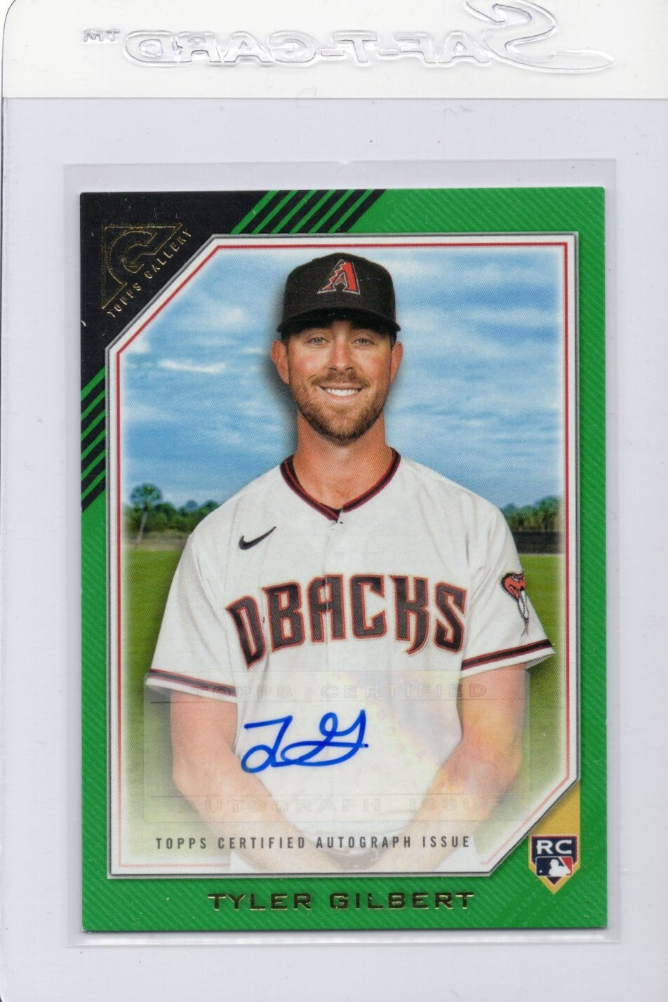 2022 Topps Gallery #RA-TG Tyler Gilbert Auto Card Green 58/99