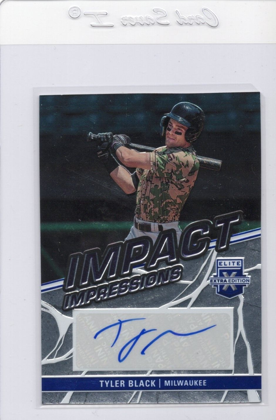 2023 Panini Elite Extra Edition Auto Tyler Black Impact Impressions RC #II-TBK