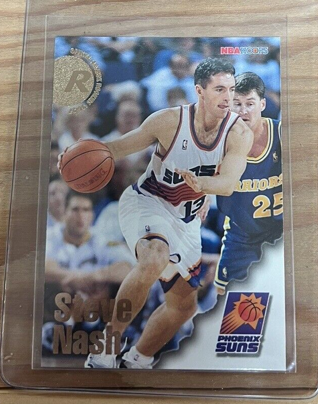 1996-97 NBA Hoops #304 Steve Nash RC Rookie Phoenix Suns Basketball Card