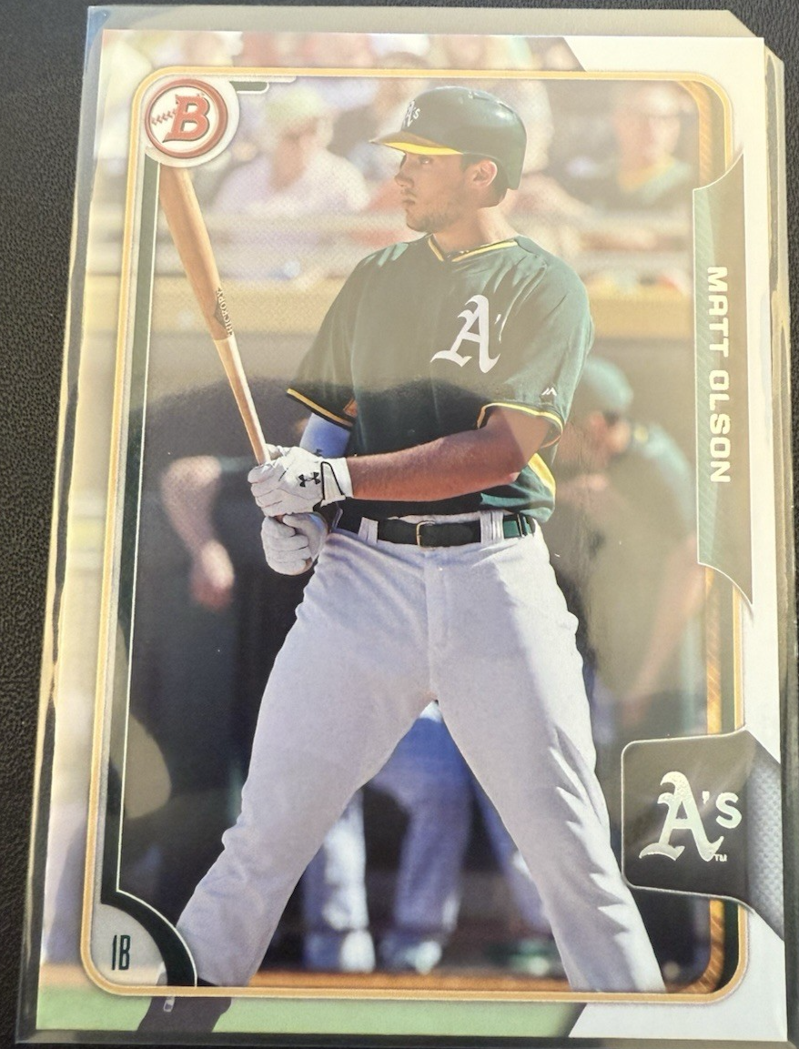 2015 BOWMAN DRAFT PAPER CARD MATT OLSON #196