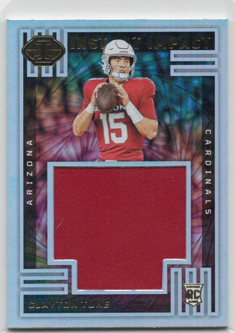 2023 Panini Illusions Clayton Tune Instant Impact Patch Rookie Card RC II-CTE
