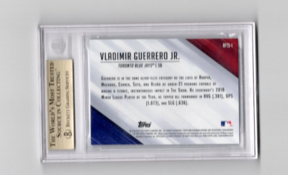 2019 Bowman Chrome The Show Purple #1 Vladimir Guerrero Jr 189/250 BGS 9.5