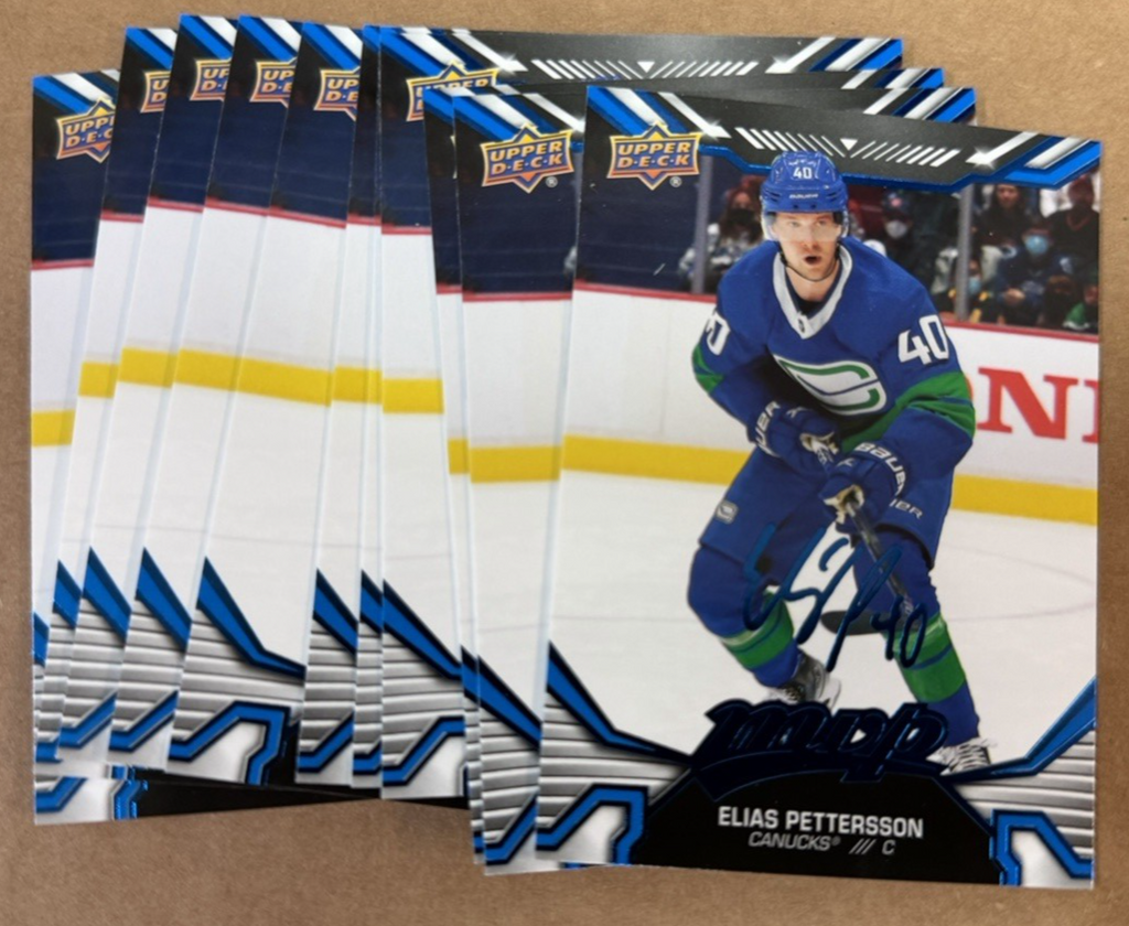 2022 -23 UD MVP ELIAS  PETTERSSON (Lot of 5 Cards) Vancouver Canucks  #4