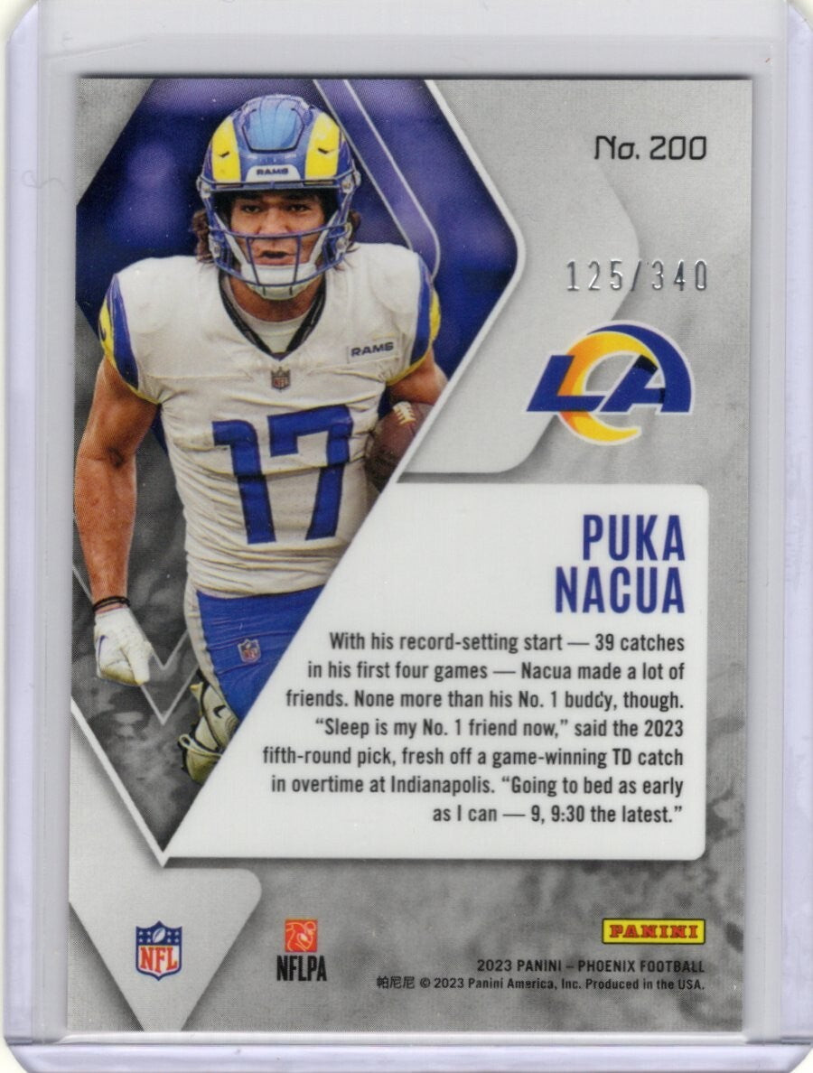 2023 Panini Phoenix Fire Burst #200 Puka Nacua RC 125/340