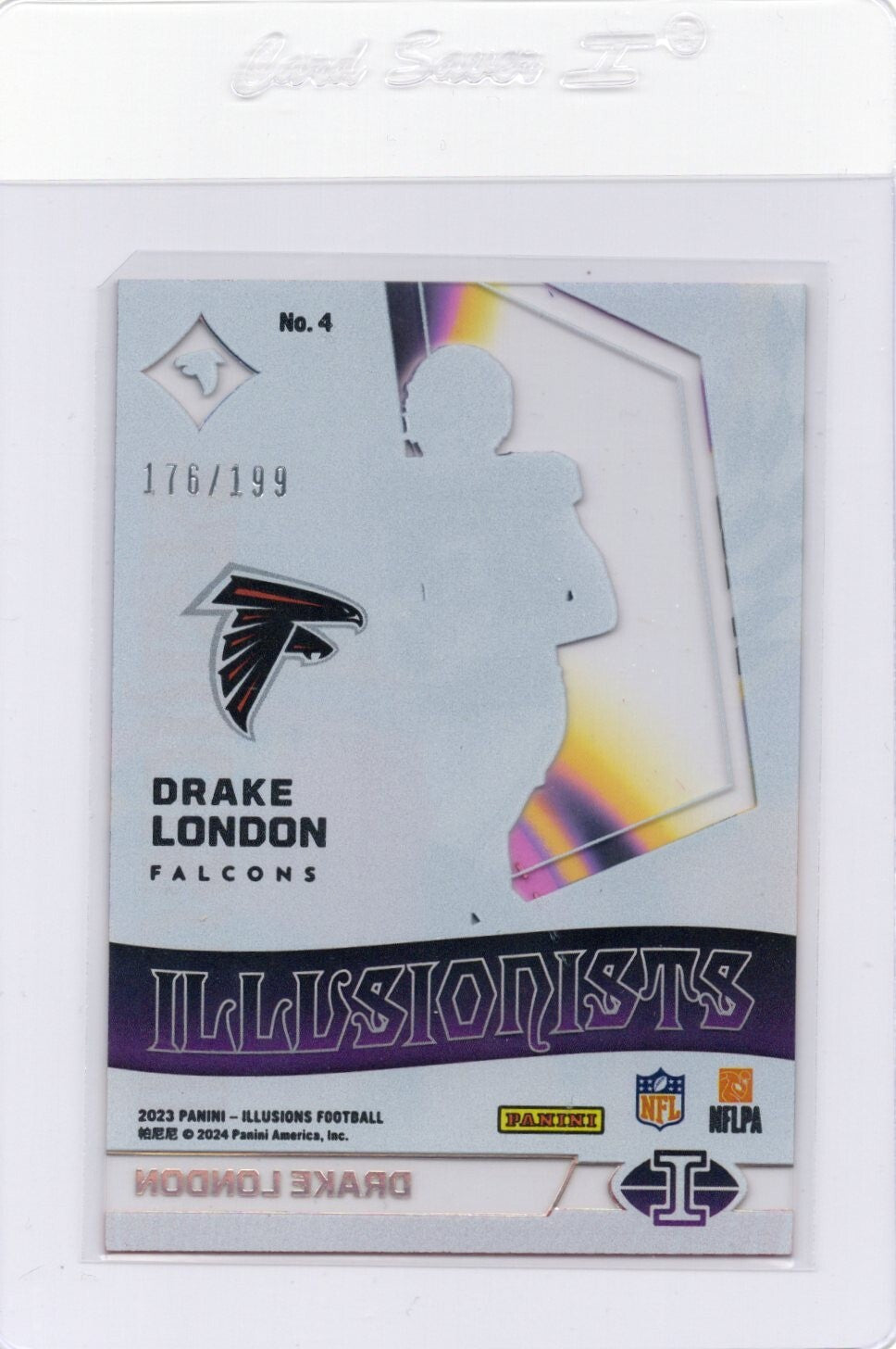 2023 Panini Illusions - DRAKE LONDON ILLUSTIONISTS RED 176/199 - Falcons #4