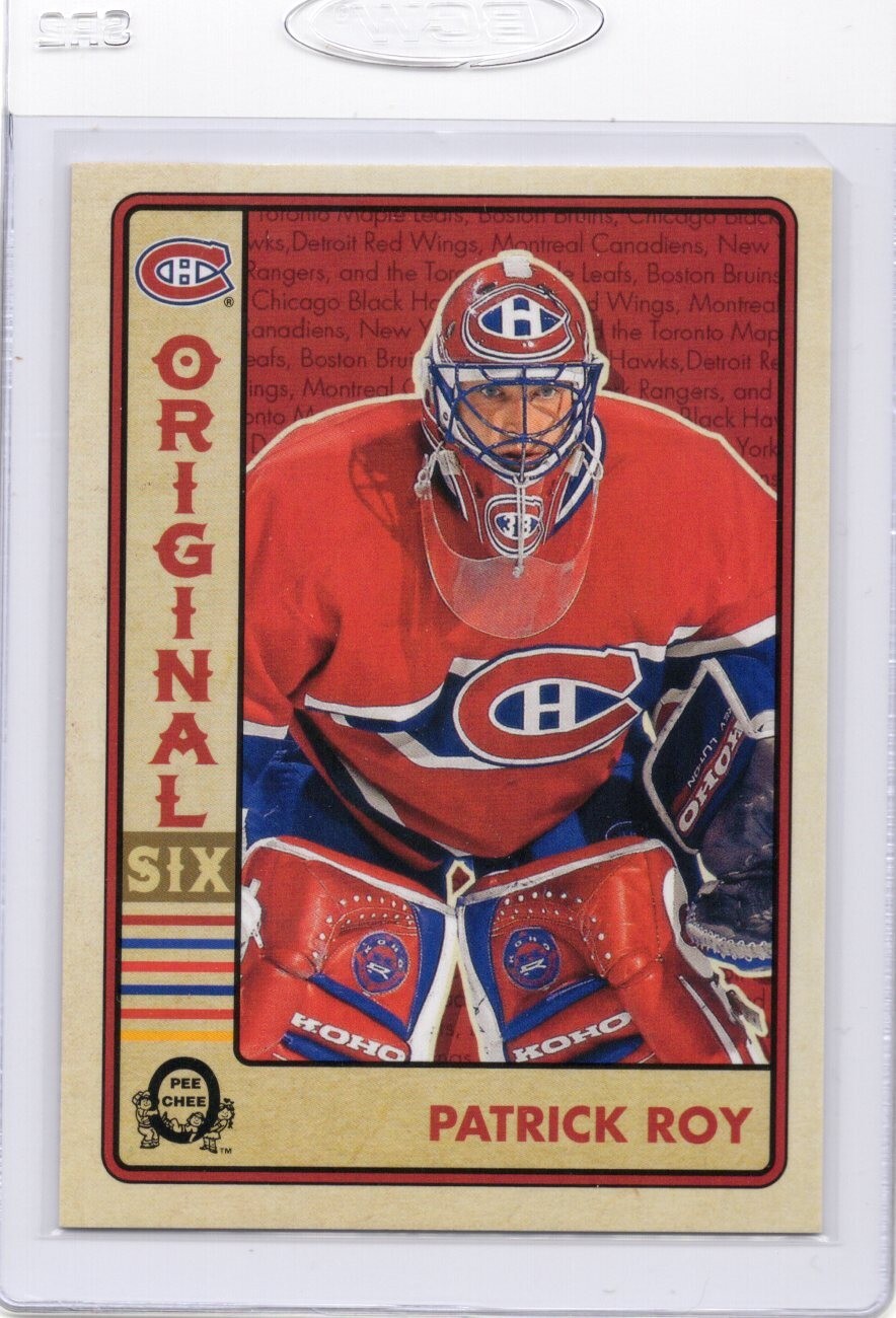 2018-19 O-Pee-Chee OPC Original Six Hockey Walmart, Patrick Roy #10