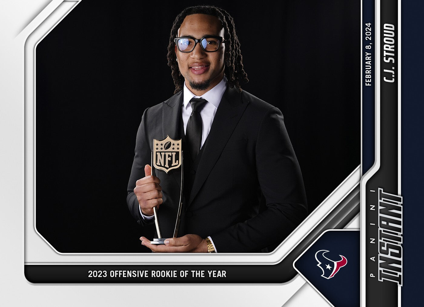 2023 Panini Instant #208 NFL Texans CJ STROUD Rookie OF THE YEAR 1/1561