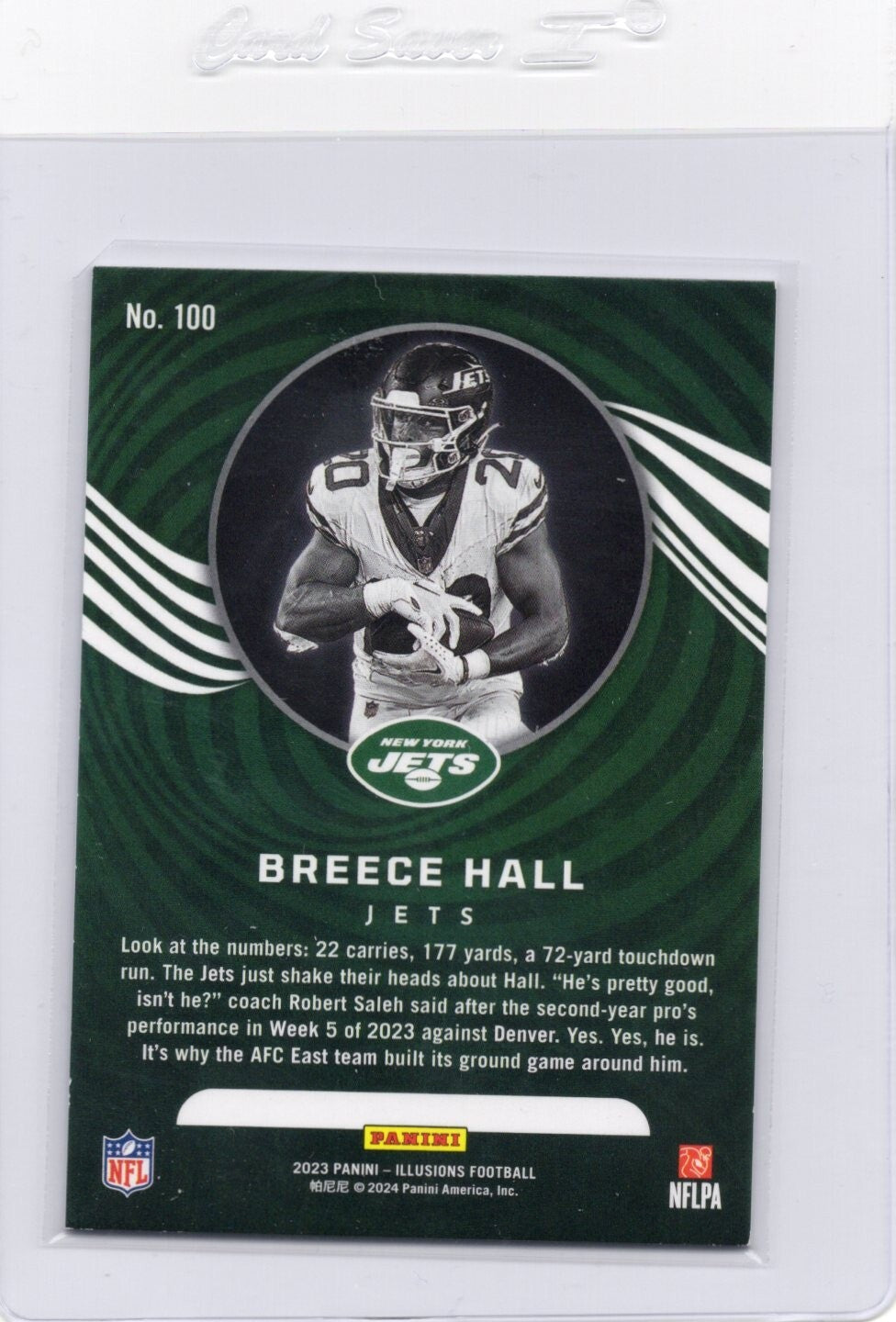 2023 Panini Illusions - #100 Breece Hall - NY Jets 138/199