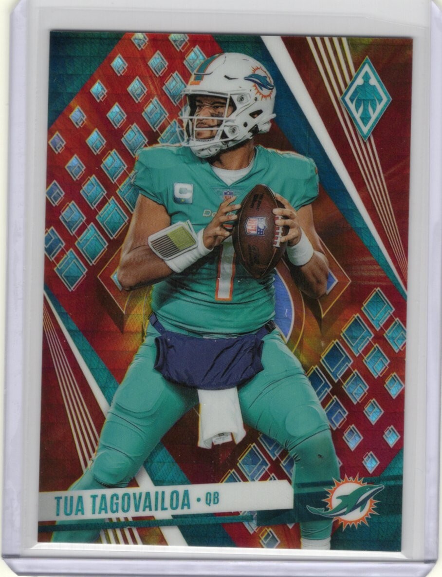 2023 Panini Phoenix Fire Burst #9 Tua Tagovailoa Dolphins 245/340