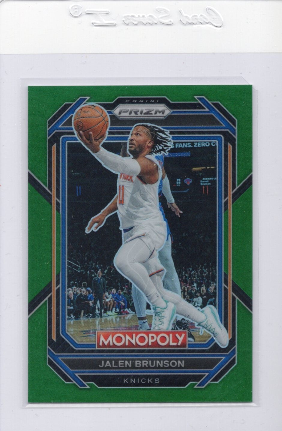 2022-23 Jalen Brunson Monopoly Prizm Green 14/24  #60 Knicks