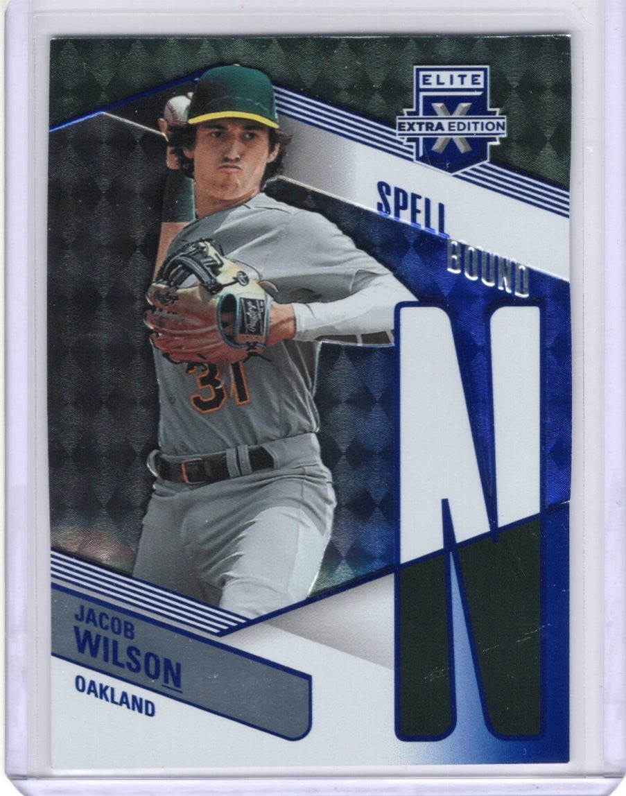 2023 Panini Elite Extra Edition Spell Bound Jacob Wilson Oakland SP-17 085/199