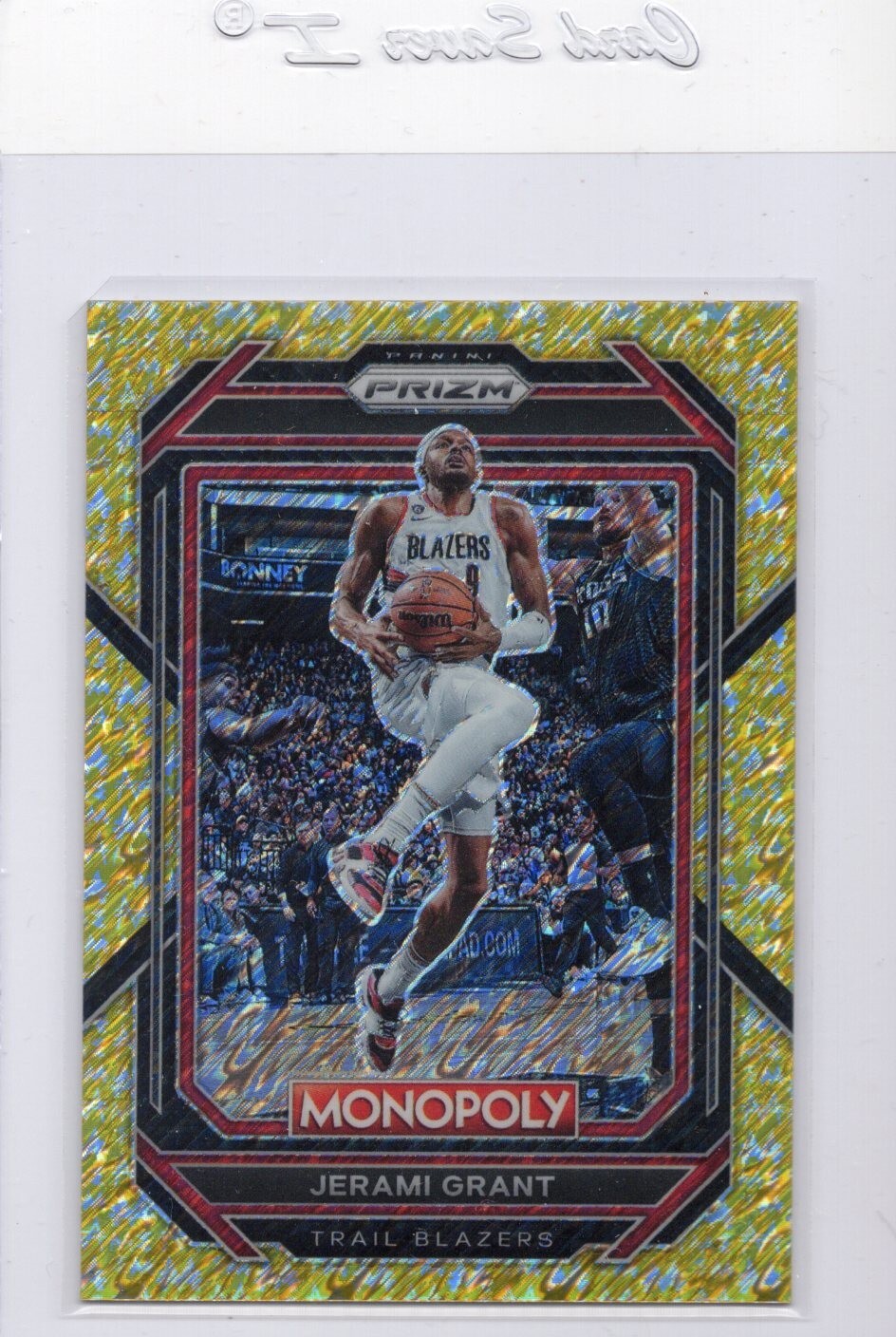 2022-23 Panini Prizm Monopoly #75 Jerami Grant Gold Money Shimmer #014/500