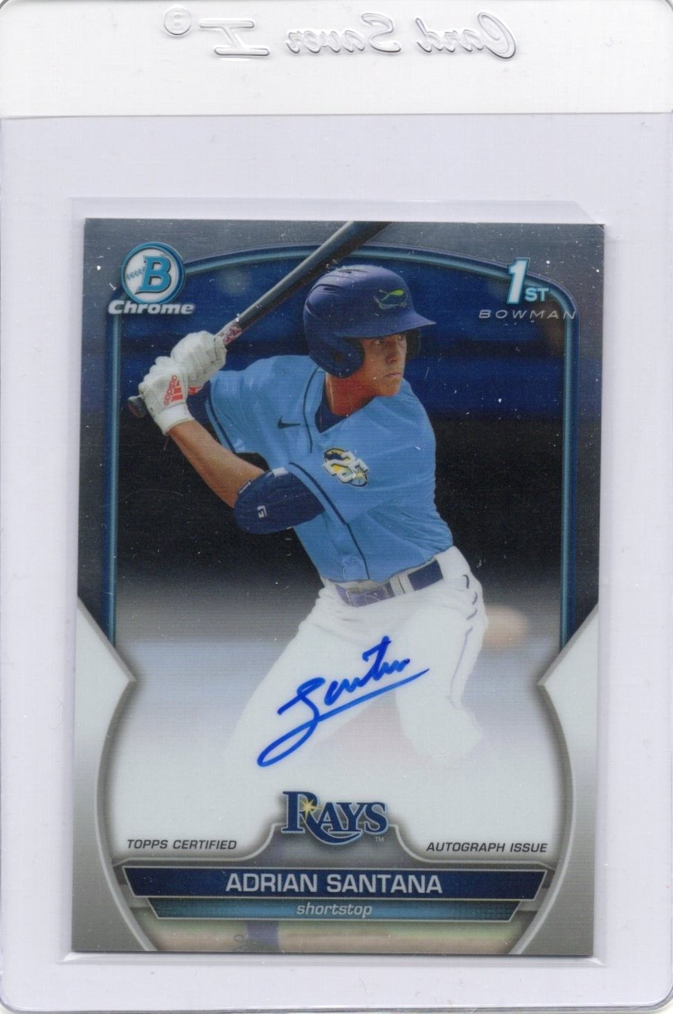 2023 Bowman Chrome Draft Adrian Santana 1st Prospect Autograph Auto #CDA-AS Rays