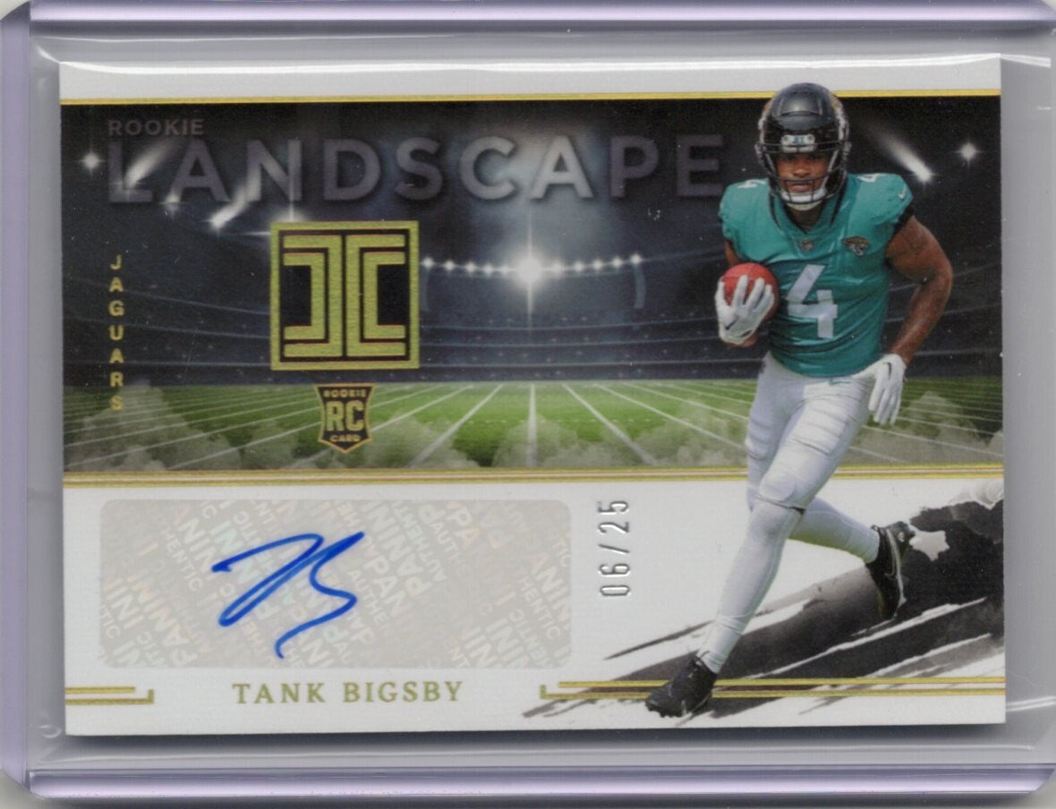 2023 Impeccable Tank Bigsby Landscape Autograph Rookie RC #8/25 Jaguars RLA-TB