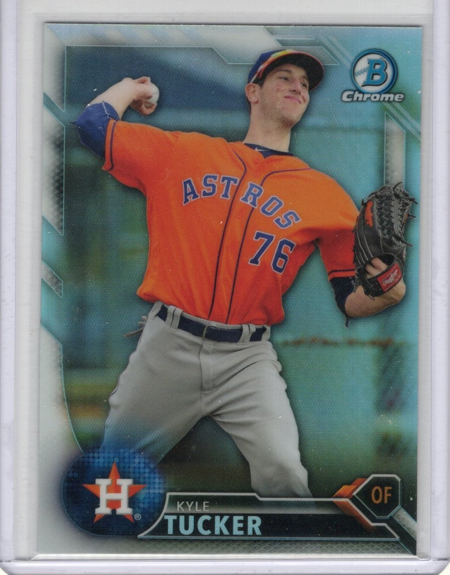 2016 Bowman Chrome Kyle Tucker Astros Refractor Baseball Prospect Card #BDC-137