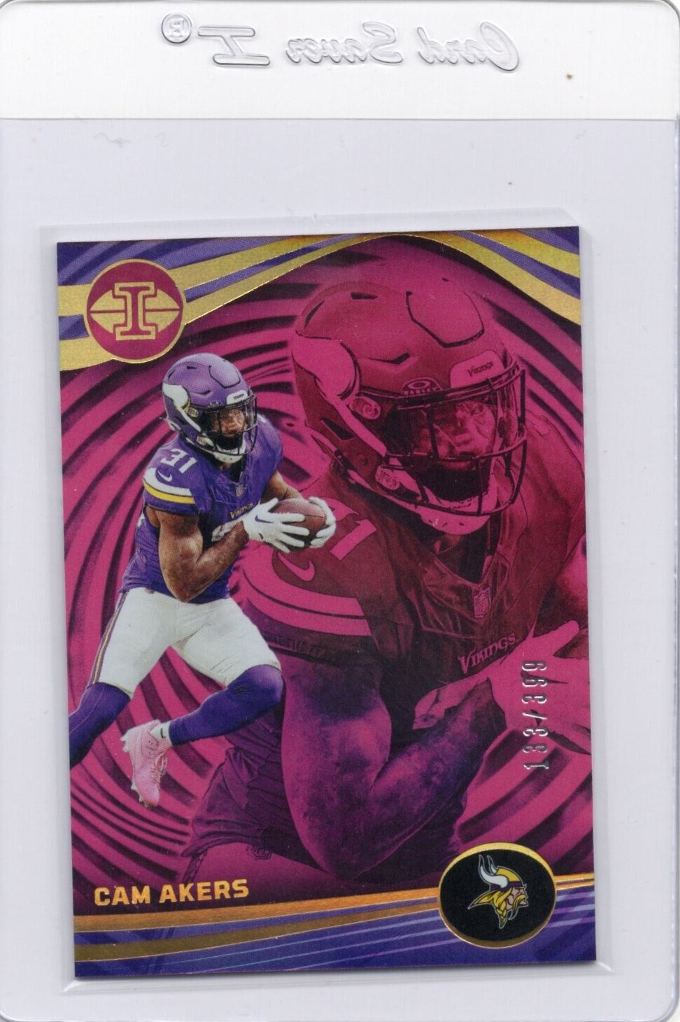2023 Panini Illusions Pink Cam Akers 133/399 #64 Vikings