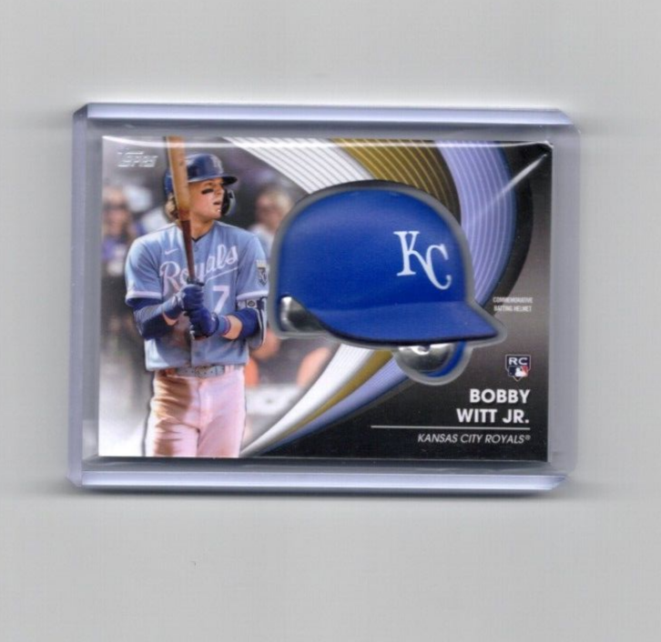 2022 Topps Update Commemorative Batting Helmet #BHBW Bobby Witt Jr.