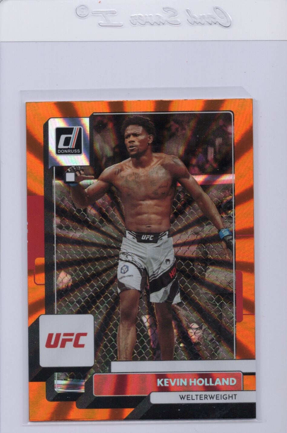 2023 Donruss UFC Holo Orange Laser #164 Kevin Holland